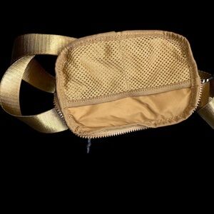 Chic Gold Mesh Crossbody Bag